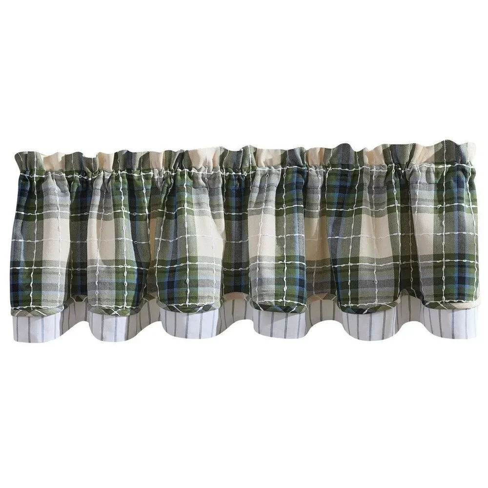 Park Designs Troutman Lined Layered Valance 72 in x 16 in - One Valance